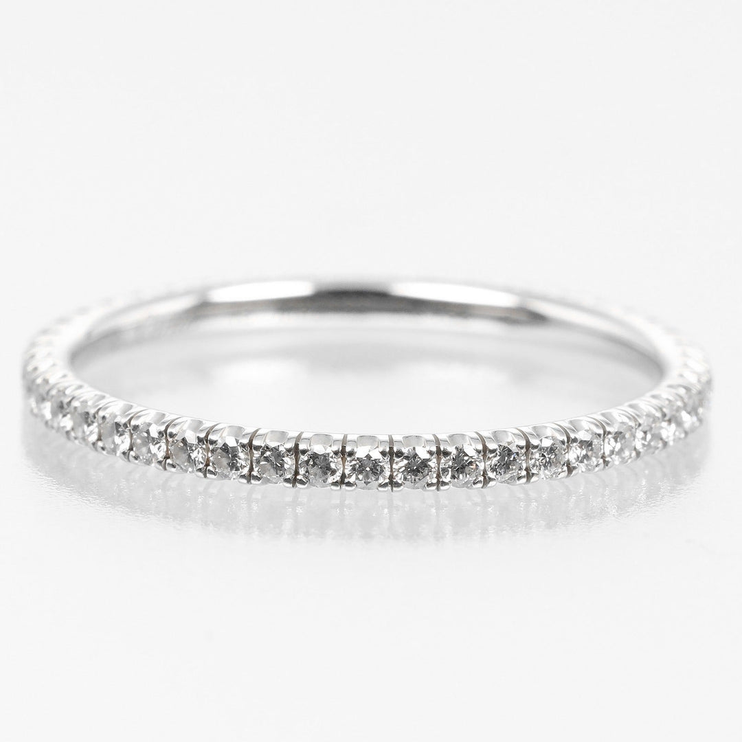 CARTIER Ring K18 White Gold, Diamond gold etancel full eternity Women 48 Used Authentic