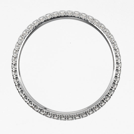 CARTIER Ring K18 White Gold, Diamond gold etancel full eternity Women 48 Used Authentic