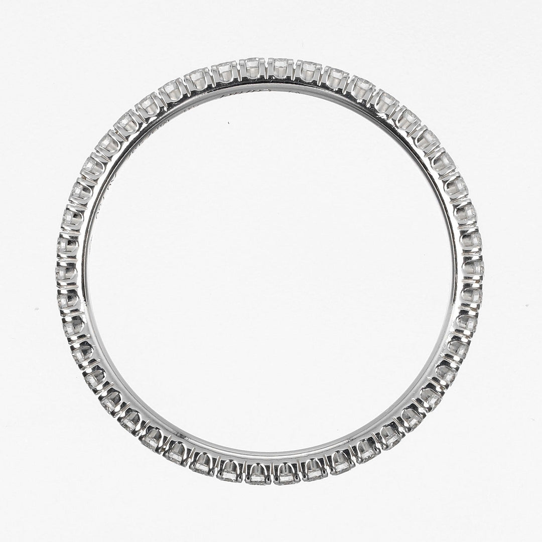 CARTIER Ring K18 White Gold, Diamond gold etancel full eternity Women 48 Used Authentic