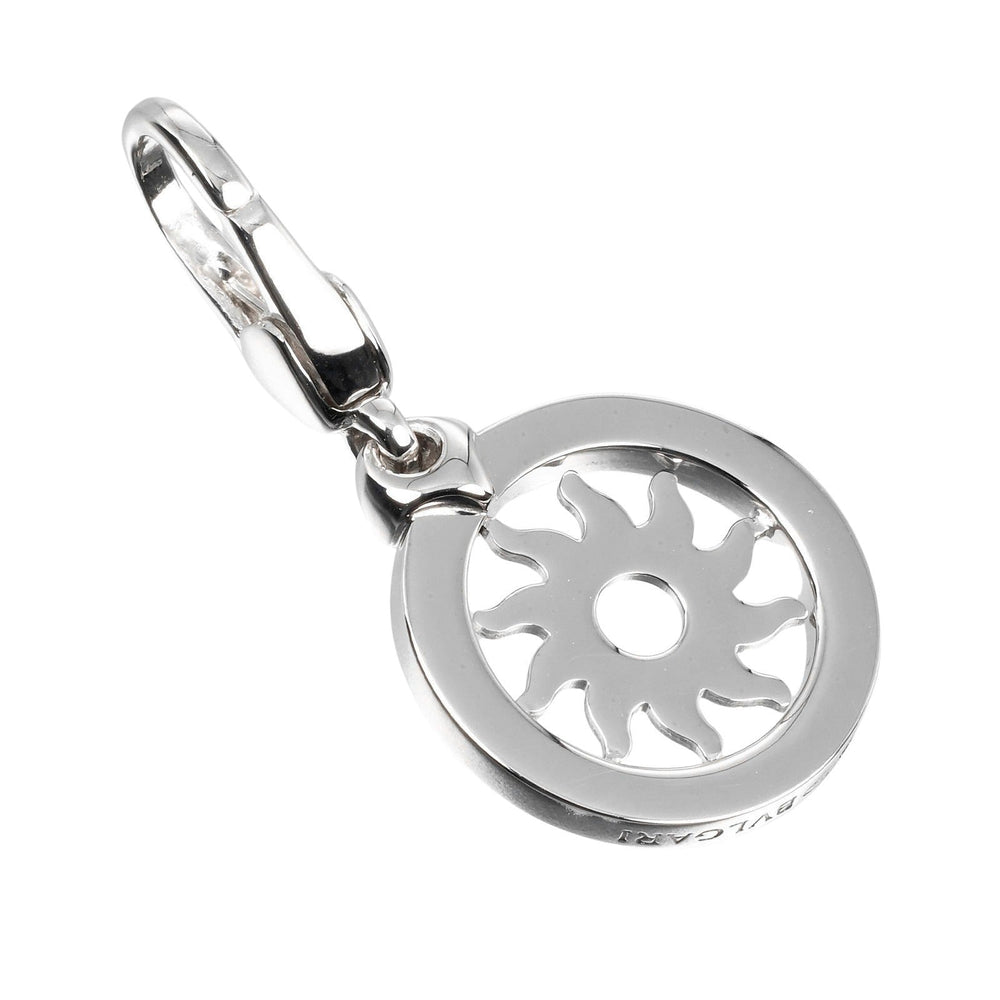BVLGARI Pendant top K18 white gold gold Tond Snow Women Used Authentic