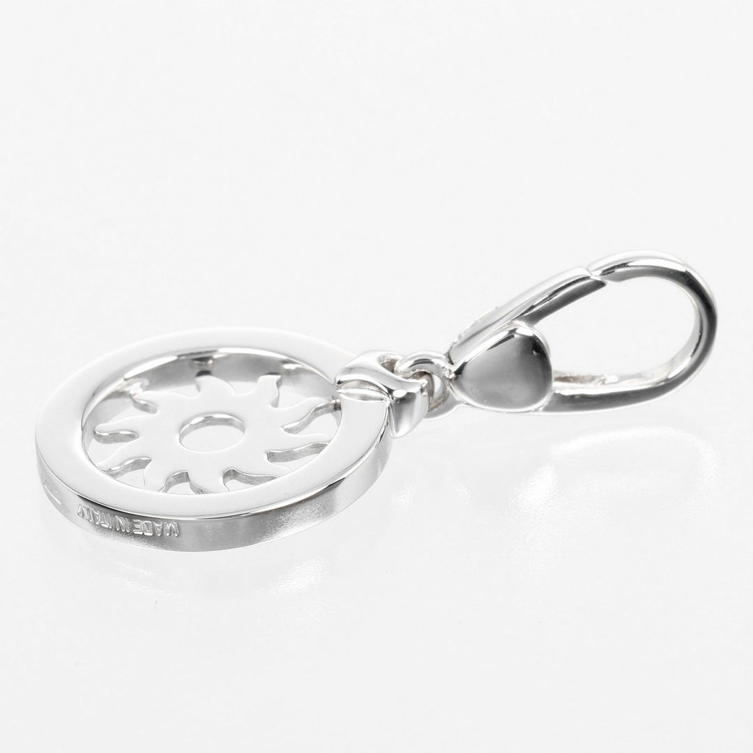 BVLGARI Pendant top K18 white gold gold Tond Snow Women Used Authentic