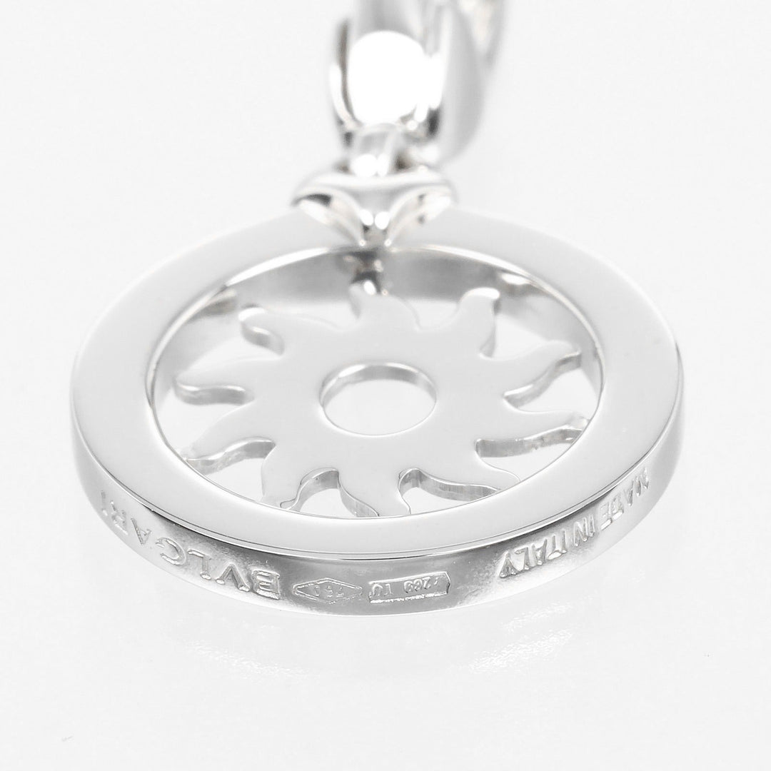 BVLGARI Pendant top K18 white gold gold Tond Snow Women Used Authentic