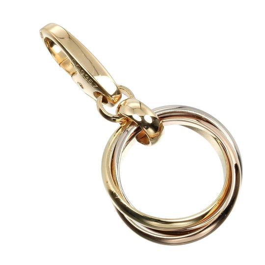CARTIER Pendant top K18 gold (YGxPGxWG), three-color gold Trinity Women Used Authentic