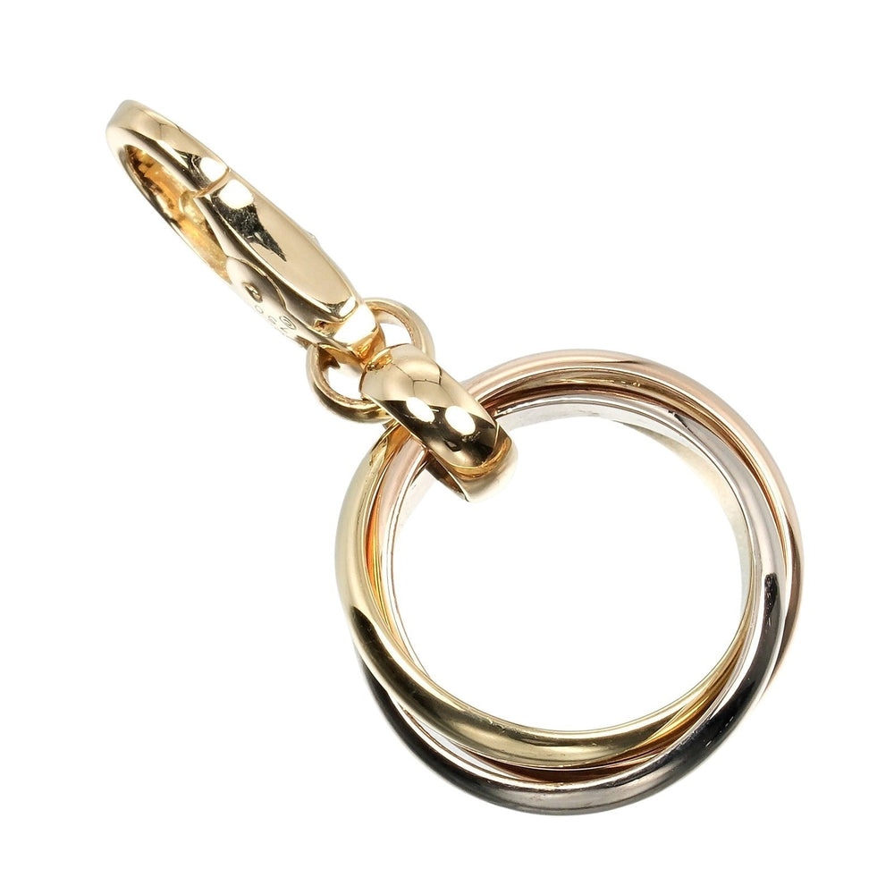 CARTIER Pendant top K18 gold (YGxPGxWG), three-color gold Trinity Women Used Authentic
