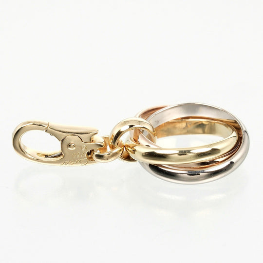 CARTIER Pendant top K18 gold (YGxPGxWG), three-color gold Trinity Women Used Authentic