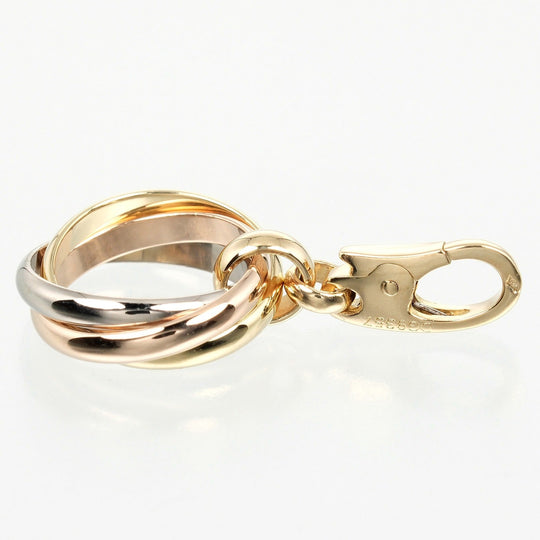 CARTIER Pendant top K18 gold (YGxPGxWG), three-color gold Trinity Women Used Authentic