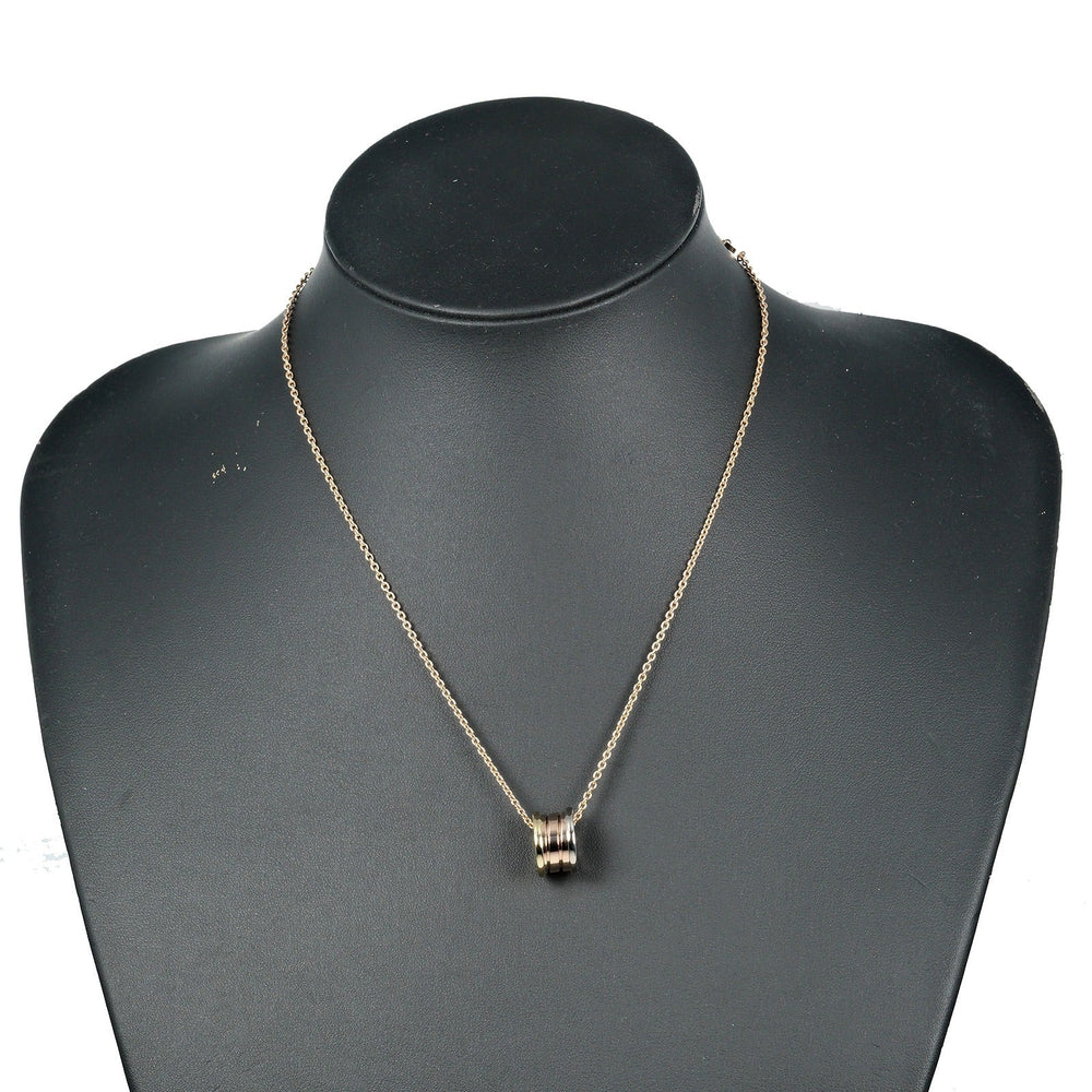 BVLGARI Necklace K18 gold (YGxPGxWG), three-color gold B.zero1 Perfect Mistake Women Used Authentic