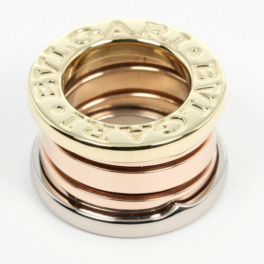 BVLGARI Necklace K18 gold (YGxPGxWG), three-color gold B.zero1 Perfect Mistake Women Used Authentic