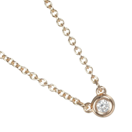 TIFFANY&Co. Necklace K18 pink gold, diamond gold Top width 0.1" By the yard Women Used Authentic