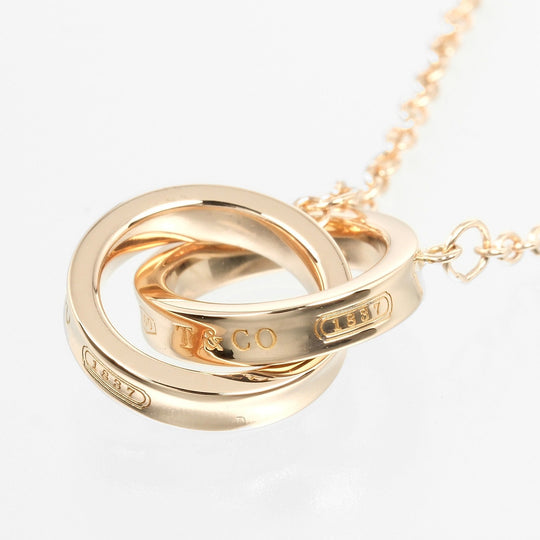 TIFFANY&Co. bracelet K18 Pink Gold gold 1837 Interlocking Circle Women Used Authentic