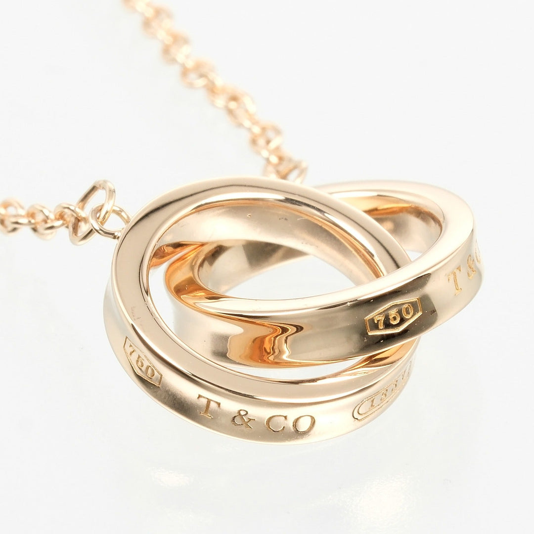 TIFFANY&Co. bracelet K18 Pink Gold gold 1837 Interlocking Circle Women Used Authentic