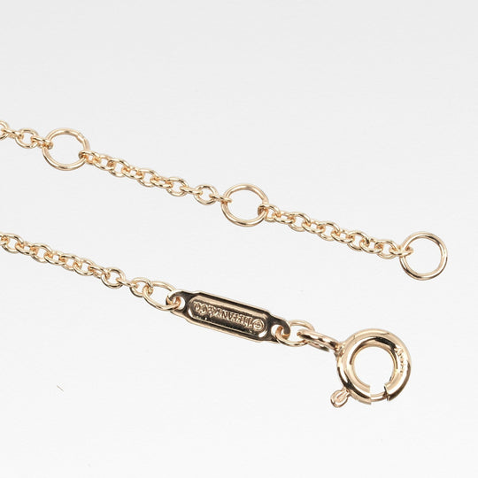 TIFFANY&Co. bracelet K18 Pink Gold gold 1837 Interlocking Circle Women Used Authentic