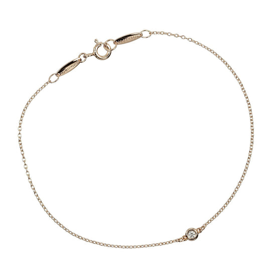 TIFFANY&Co. bracelet K18 pink gold, diamond gold Circumference of Wrist7.5" By the yard Women Used Authentic