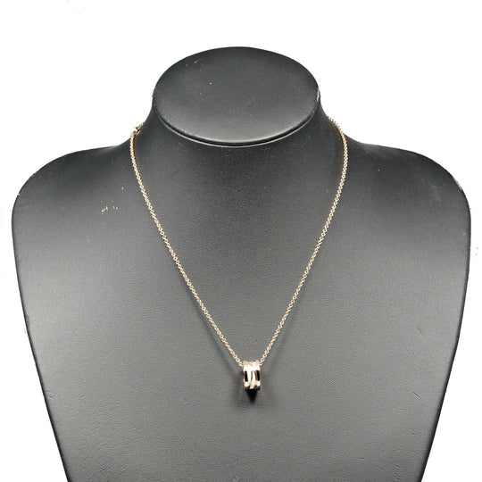 BVLGARI Necklace K18 pink gold, ceramic gold Be zero one B.ZERO1 Design Legend Women Used Authentic
