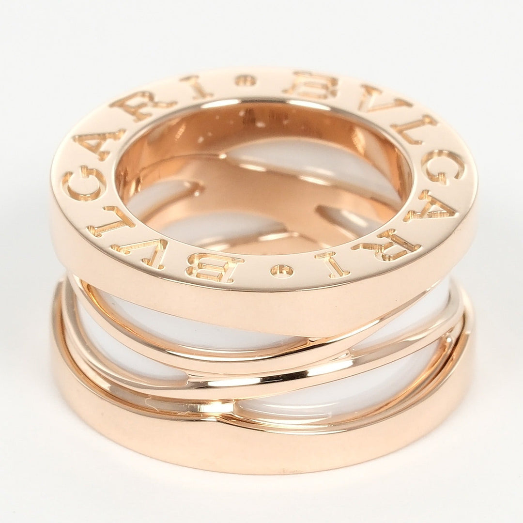 BVLGARI Necklace K18 pink gold, ceramic gold Be zero one B.ZERO1 Design Legend Women Used Authentic