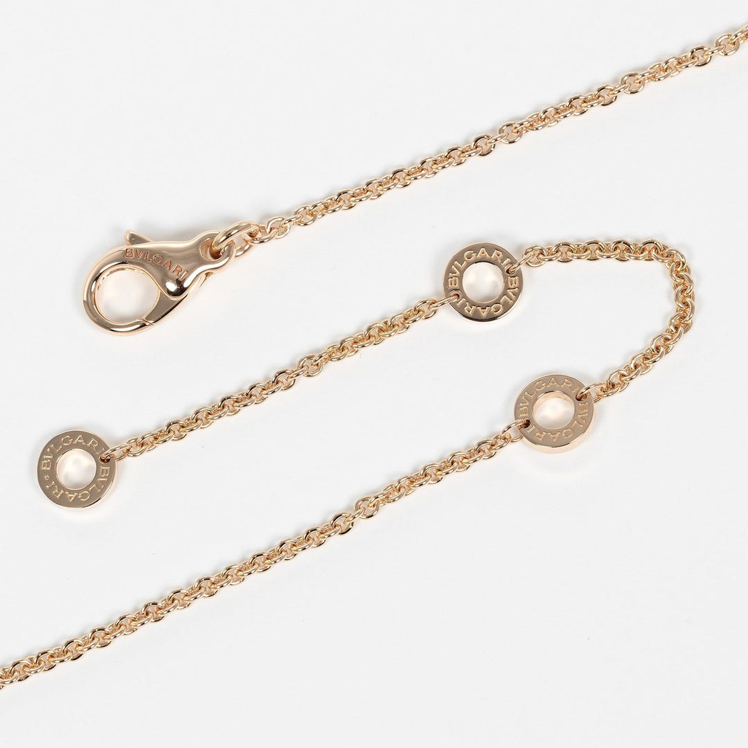 BVLGARI Necklace K18 pink gold, ceramic gold Be zero one B.ZERO1 Design Legend Women Used Authentic