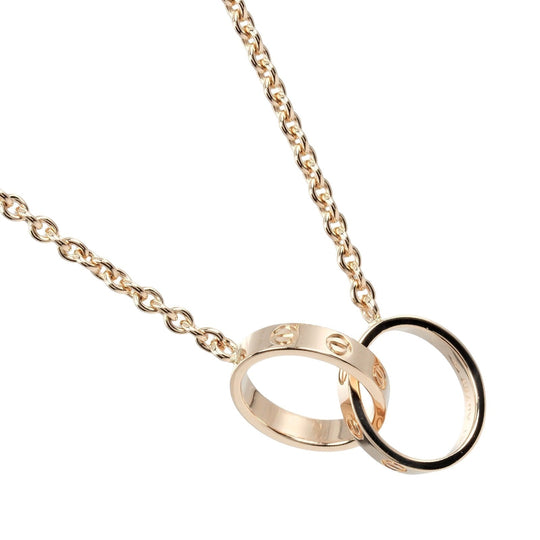 CARTIER Necklace K18 Pink Gold gold Baby love Women Used Authentic