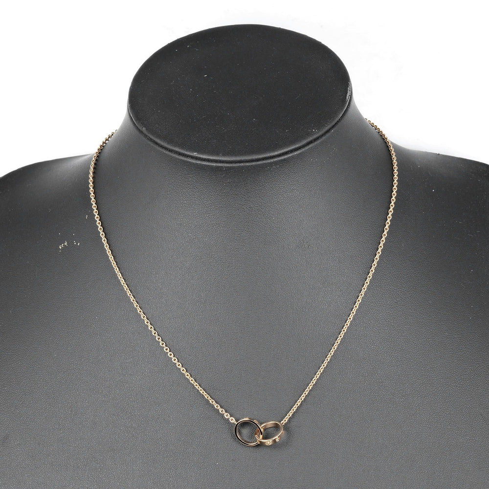 CARTIER Necklace K18 Pink Gold gold Baby love Women Used Authentic