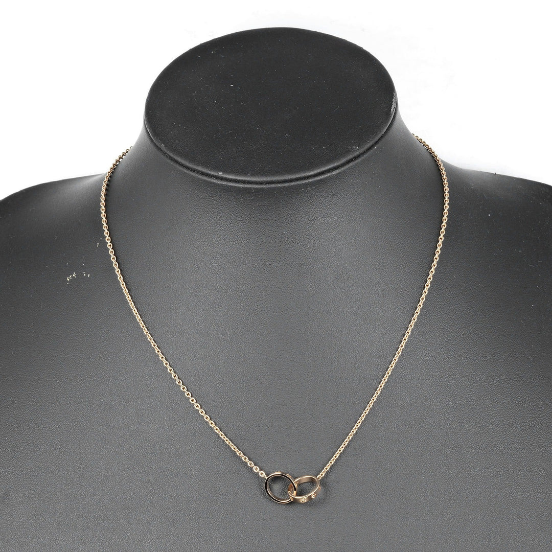 CARTIER Necklace K18 Pink Gold gold Baby love Women Used Authentic
