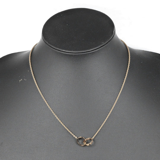 CARTIER Necklace K18 Pink Gold gold Baby love Women Used Authentic