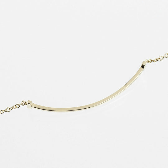 TIFFANY&Co. bracelet 60150765 K18 yellow gold gold T Smile Women Used Authentic