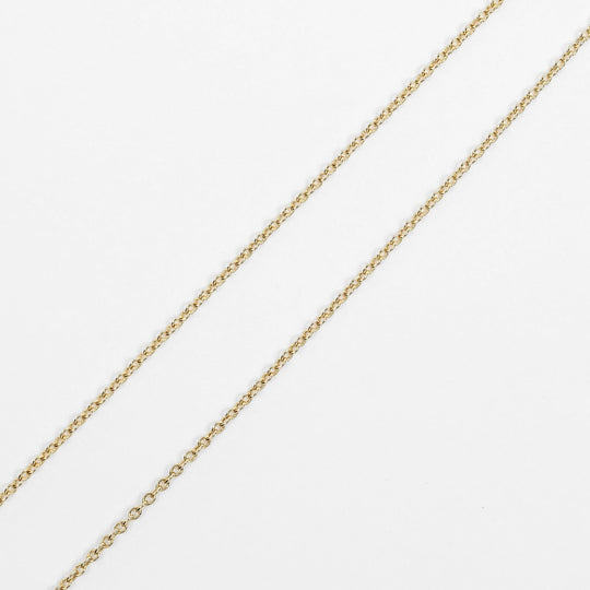 TIFFANY&Co. Necklace K18 yellow gold gold Bean Women Used Authentic