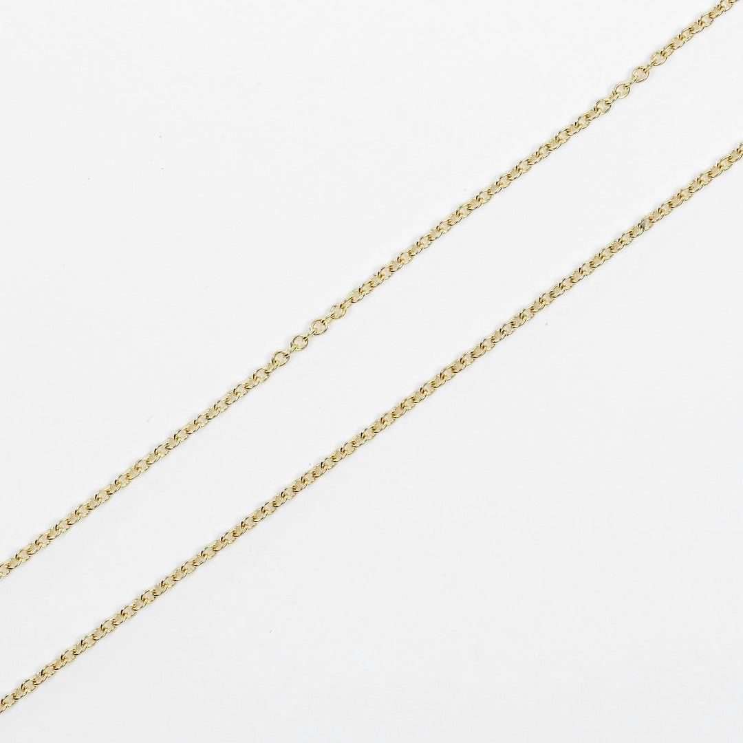TIFFANY&Co. Necklace K18 yellow gold gold 0.6" model Open heart Women Used Authentic