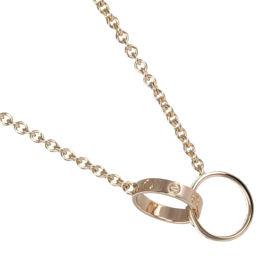 CARTIER Necklace K18 Pink Gold gold baby love Women Used Authentic
