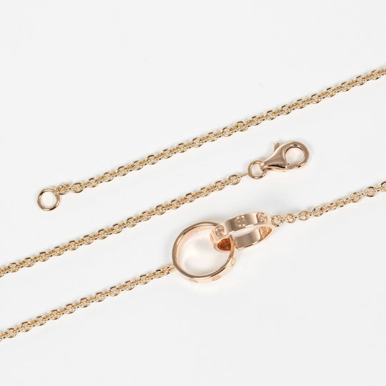 CARTIER Necklace K18 Pink Gold gold baby love Women Used Authentic