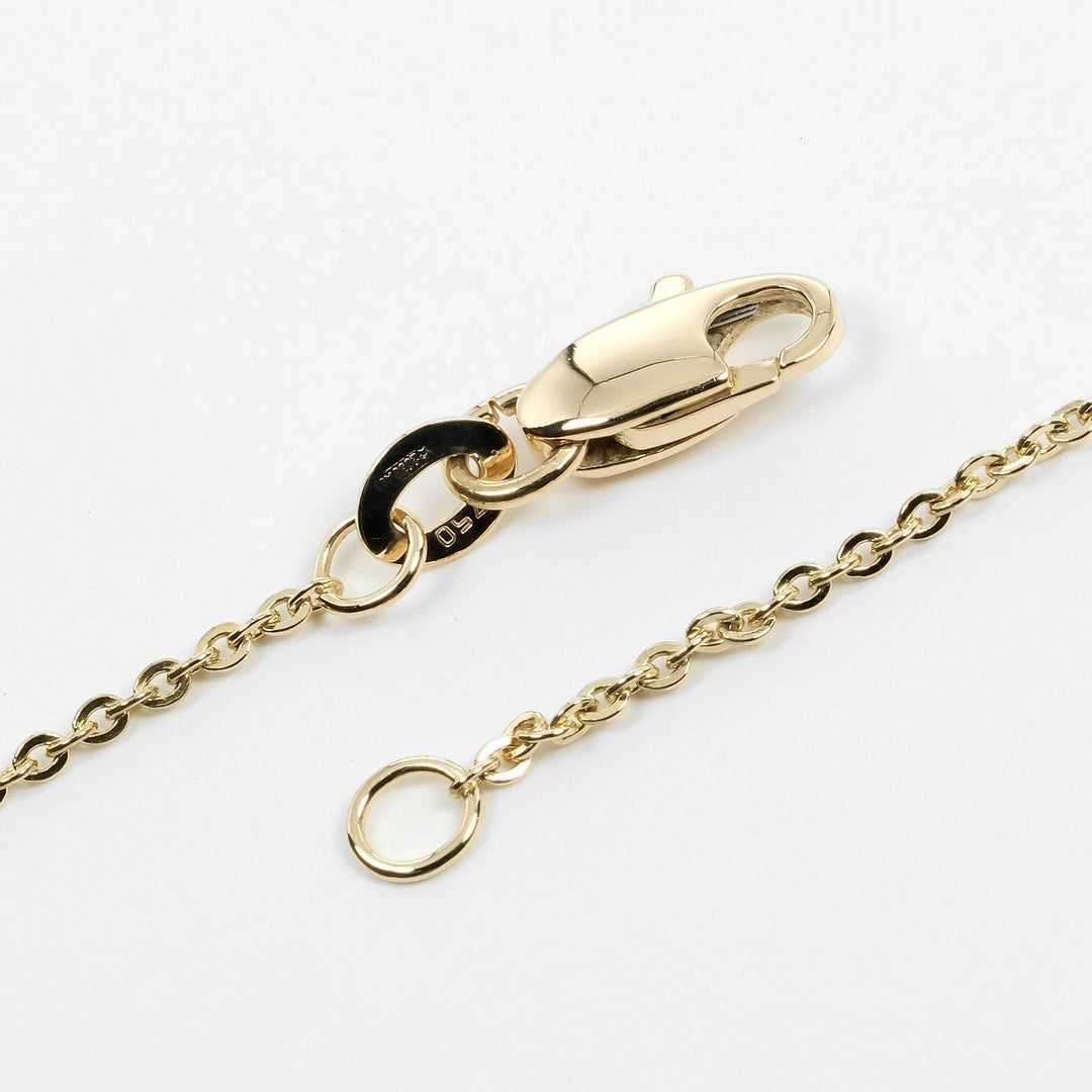 CARTIER Necklace K18 Gold (YGxPGxWG), Diamond, Three Color gold Baby Trinity Women Used Authentic