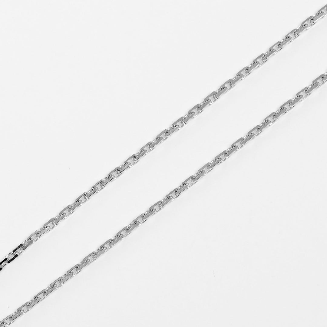 CARTIER Necklace K18 White Gold, Diamond gold Double heart Women Used Authentic