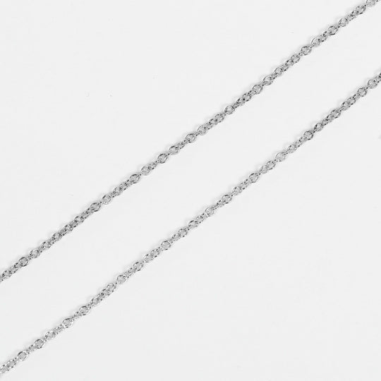TIFFANY&Co. Necklace K18 White Gold, Diamond gold Double Loving Heart Women Used Authentic
