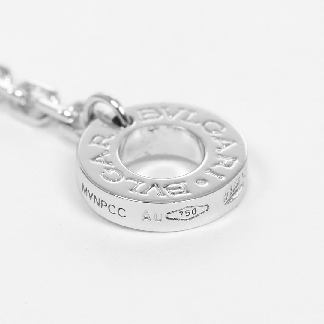 BVLGARI Necklace K18 White Gold, Diamond gold Diva Dream Women Used Authentic