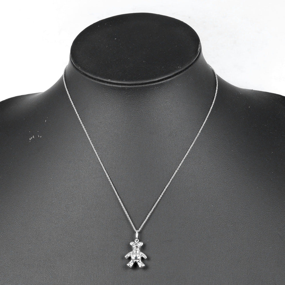 TIFFANY&Co. Necklace Silver925 Silver Teddy bear Women Used Authentic