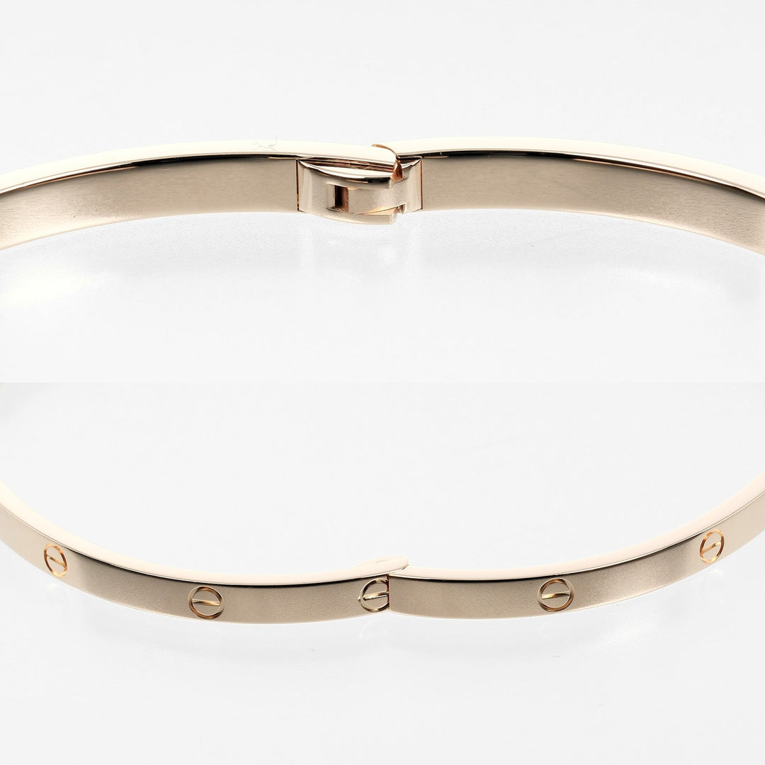 CARTIER bracelet K18 Pink Gold gold #17 Love SM Women 17 Used Authentic