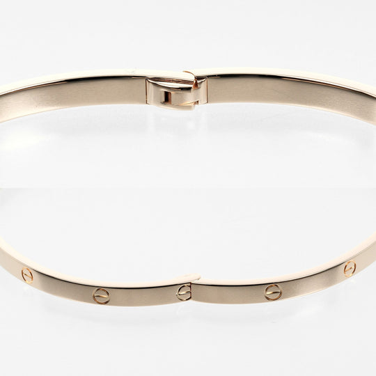 CARTIER bracelet K18 Pink Gold gold #17 Love SM Women 17 Used Authentic