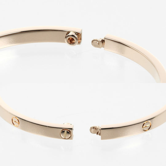 CARTIER bracelet K18 Pink Gold gold #17 Love SM Women 17 Used Authentic