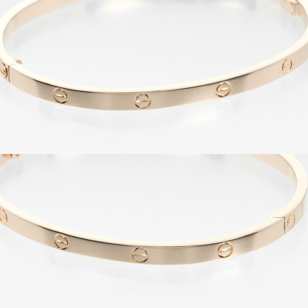 CARTIER bracelet K18 Pink Gold gold #17 Love SM Women 17 Used Authentic
