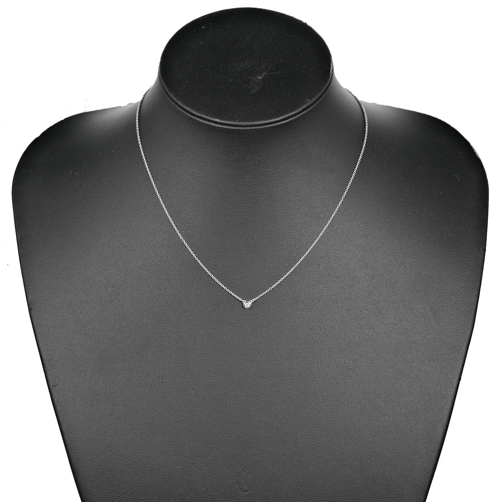 TIFFANY&Co. Necklace Silver925, Diamond Silver By the yard Women Used Authentic