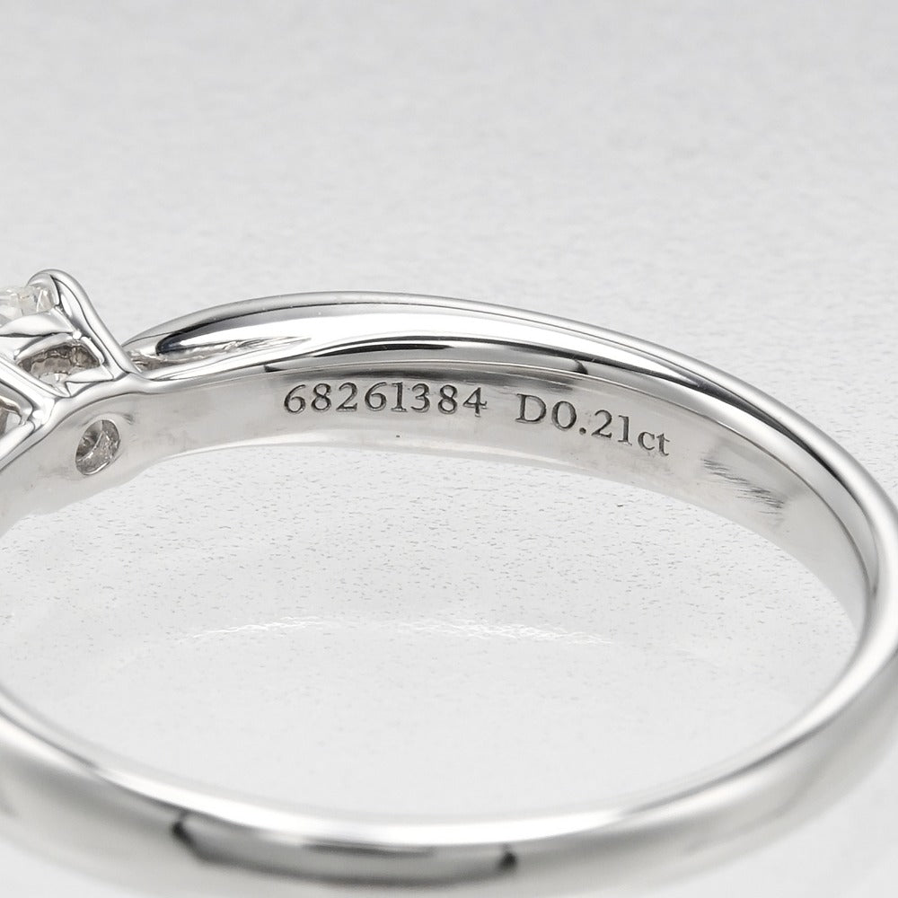 TIFFANY&Co. Ring Pt950Platinum, Diamond WG Fine jewelry 0.21ct VVS1/I/3EX harmony Women Used Authentic