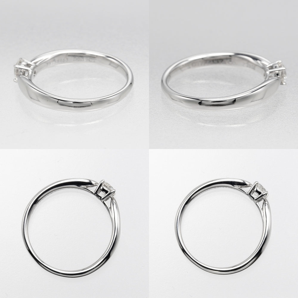 TIFFANY&Co. Ring Pt950Platinum, Diamond WG Fine jewelry 0.19ct IF/I/3EX harmony Women Used Authentic