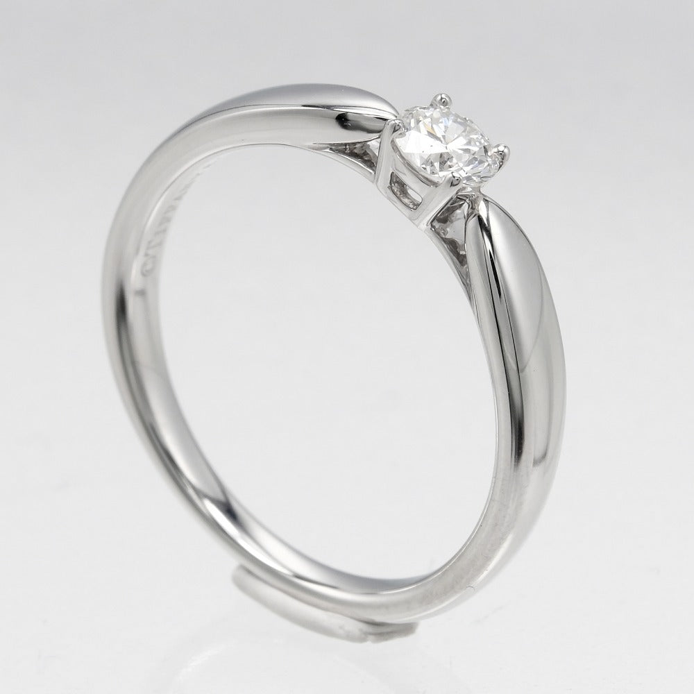 TIFFANY&Co. Ring Pt950Platinum, Diamond WG Fine jewelry 0.19ct IF/I/3EX harmony Women Used Authentic