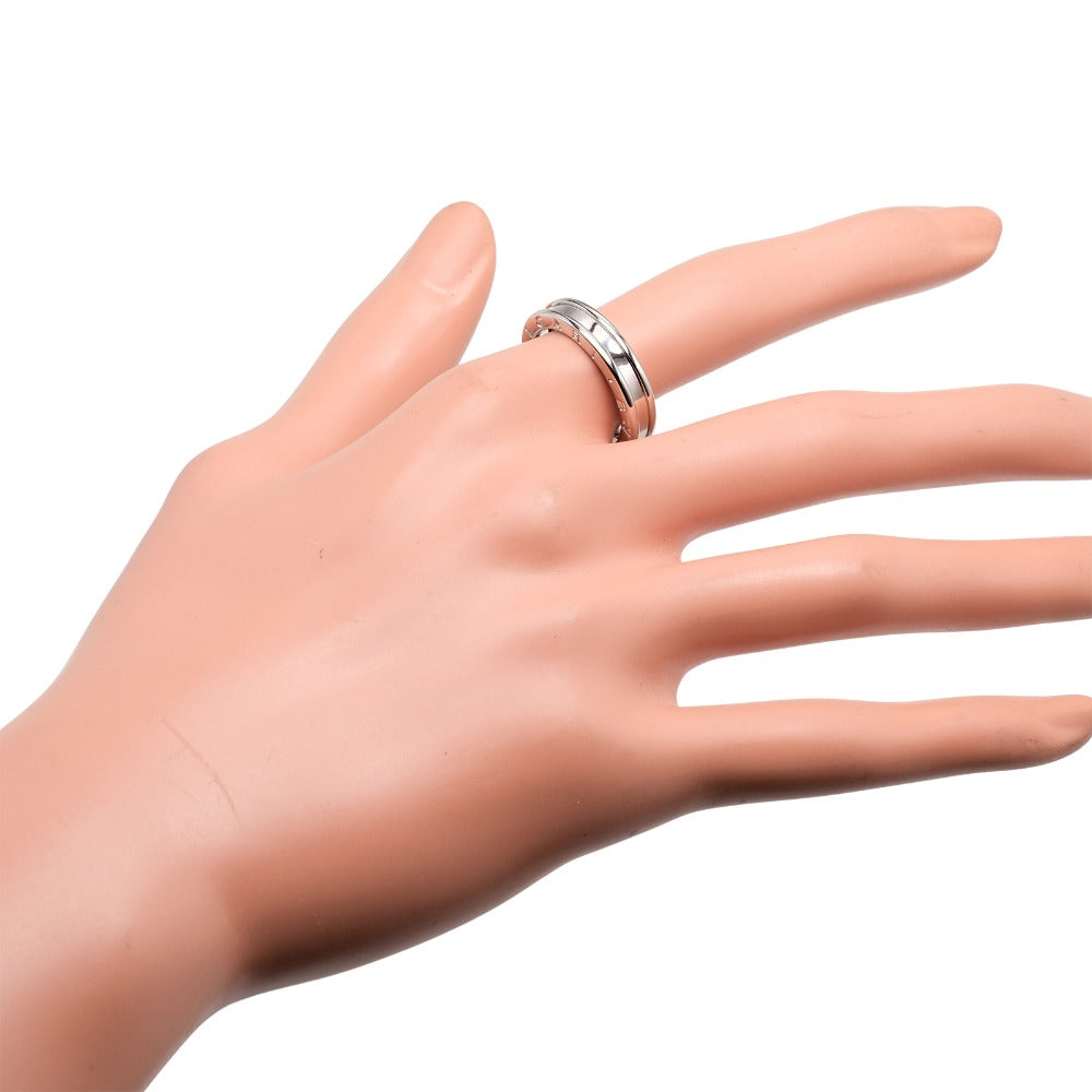 BVLGARI Ring K18 white gold WG Fine jewelry Be zero one Women Used Authentic