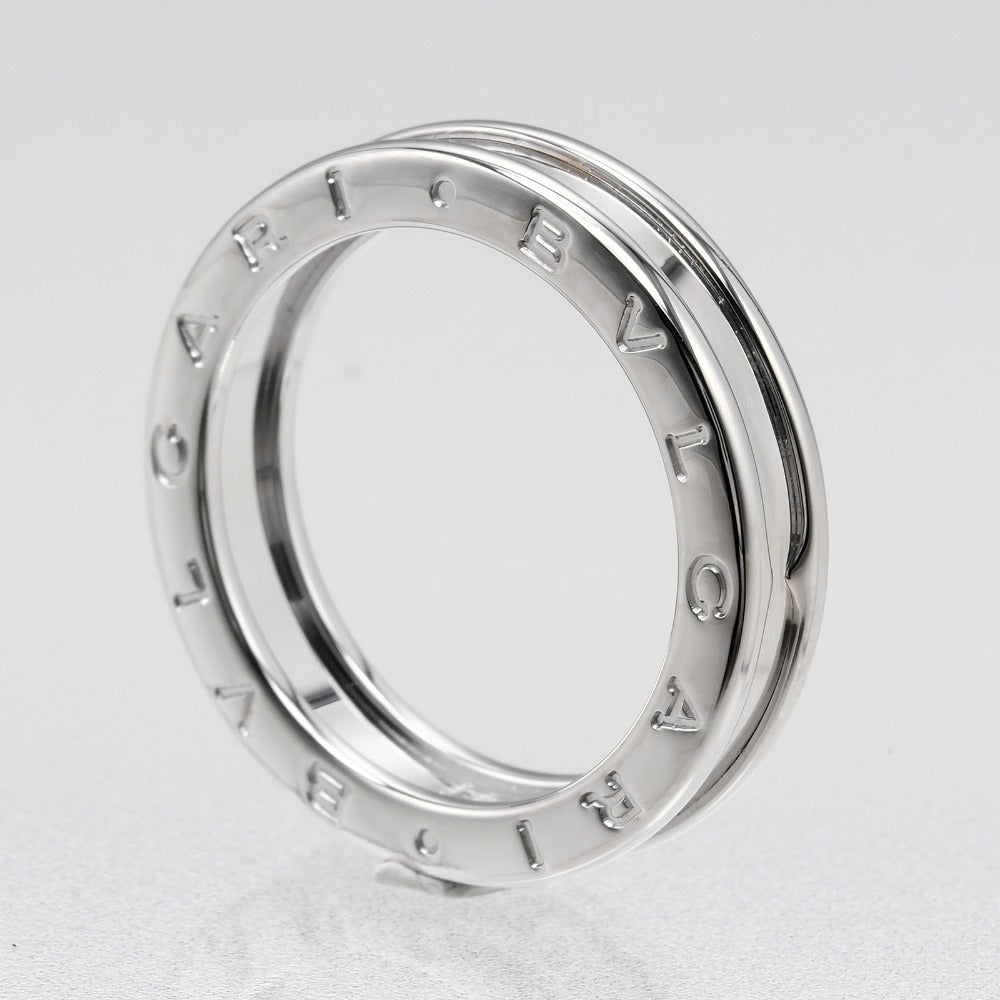 BVLGARI Ring K18 white gold WG Fine jewelry Be zero one Women Used Authentic