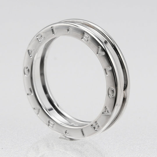 BVLGARI Ring K18 white gold WG Fine jewelry Be zero one Women Used Authentic