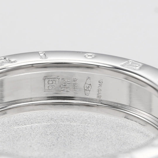 BVLGARI Ring K18 white gold WG Fine jewelry Be zero one Women Used Authentic