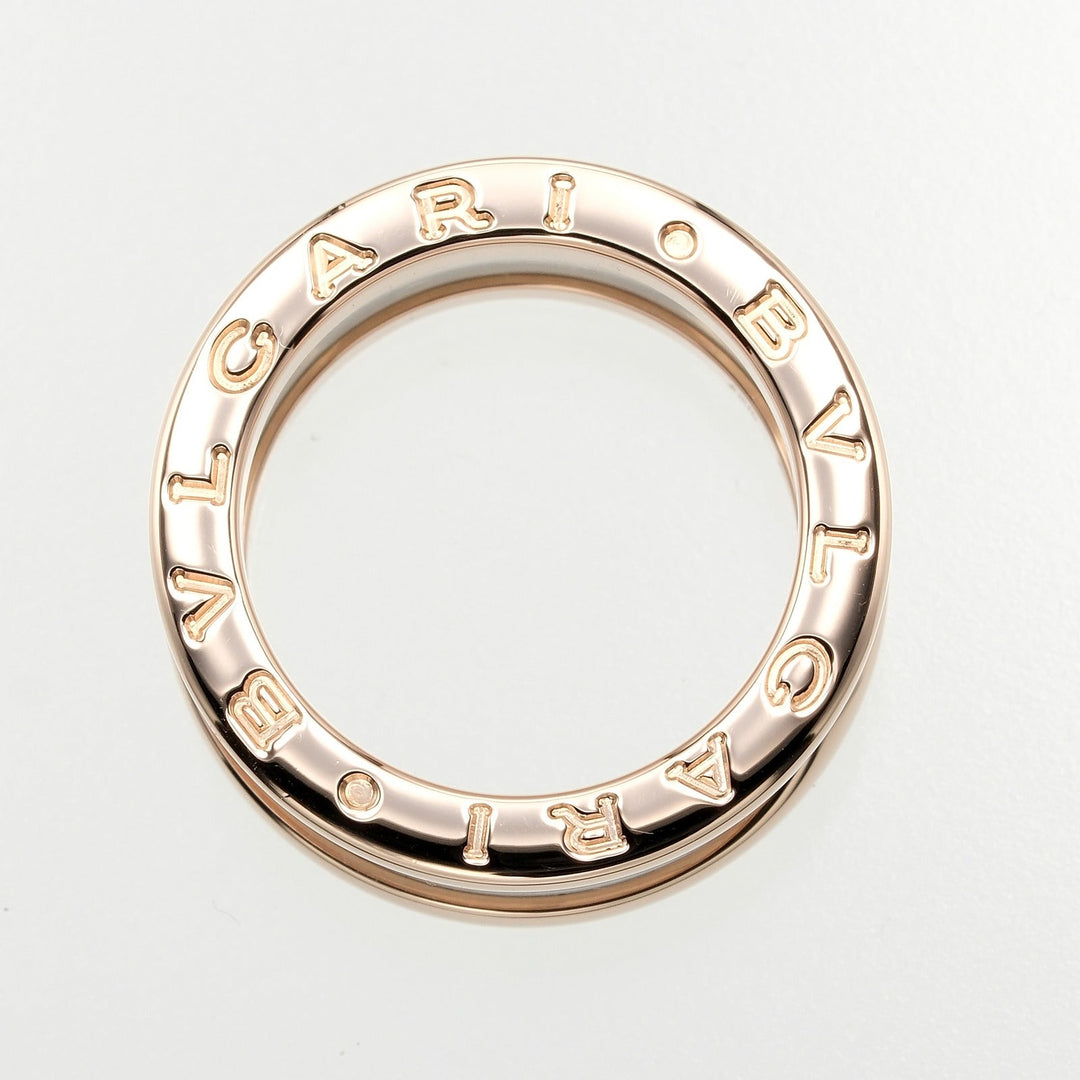 BVLGARI Ring K18 pink gold, ceramic gold Fine jewelry Be zero one Women Secondhand Authentic