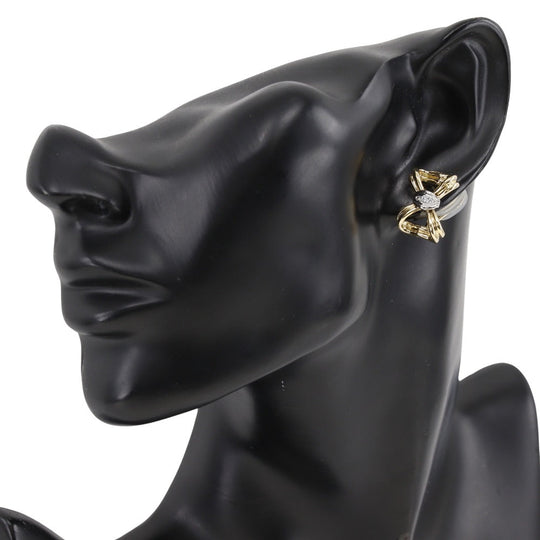 TIFFANY&Co. Earring Pt950Platinum, K18 Yellow Gold, Diamond gold Women Used Authentic