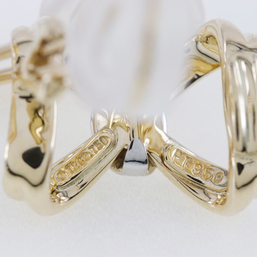 TIFFANY&Co. Earring Pt950Platinum, K18 Yellow Gold, Diamond gold Women Used Authentic