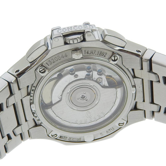 Concord Watches Mechanical Automatic 14.H7.1892 Stainless Steel black Saratoga black dial mens Used Authentic